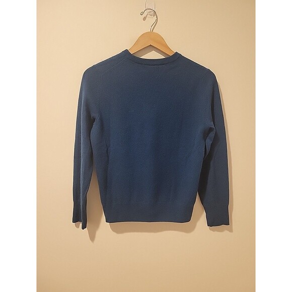 Nadaam 100% Cashmere Crewneck Sweater Women's S Long Sleeve Cozy Soft Blue - Picture 3 of 8